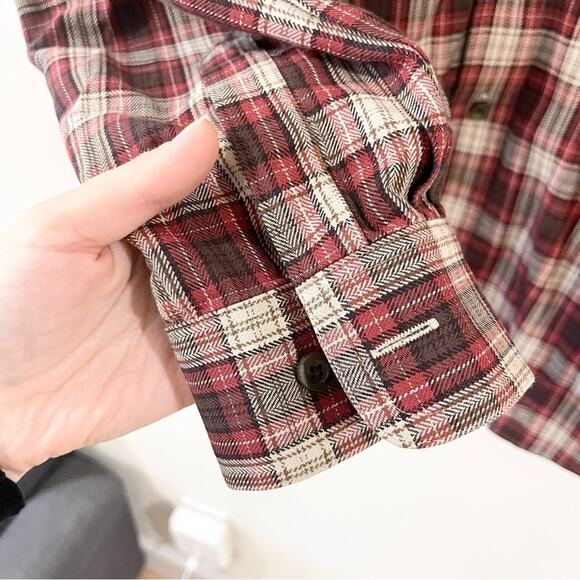 L.L.Bean Long Sleeve Plaid Shirt Button Down Traditional Fit Men’s size L Tall - Picture 6 of 8